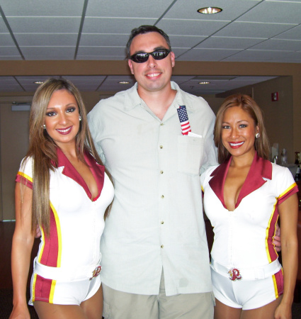 my honey with the skins cheerleaders......(it was a birthday present from me :-)