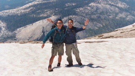 On top of Half Dome, Yosemite National Park