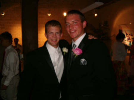 Nate and I at his wedding