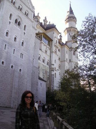 At the Castle Neuschwanstein of King Ludwig II, Germany