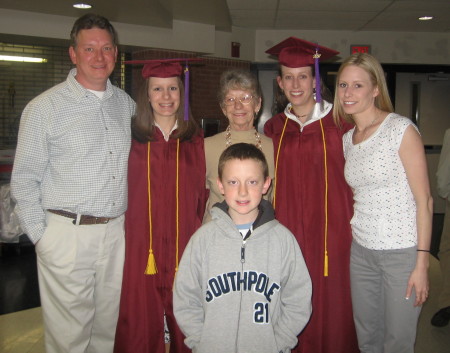 My Dad, Me, Gma, Jared, Erica & Ashley (College Grad)
