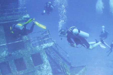 Scuba diving at Grand Caymen
