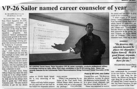 Navy Counselor of the Year 2006