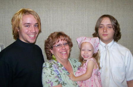 Me, with 3 of my 5 kids (these are my 3 youngest)