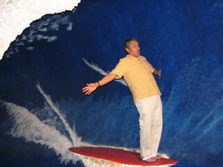 Surfing in Hawaii...