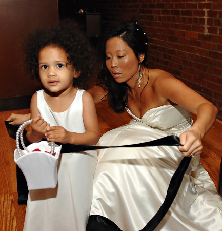 Sara and her flower girl