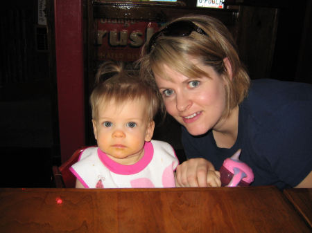 Mommy with Catherine, 9 mos. old