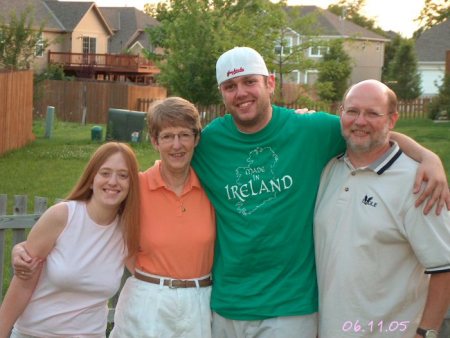Me, Mom, Stepbro Trevor and his dad, Mark - 6.11.05