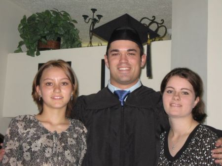 My daughters at their older brother's college graduation