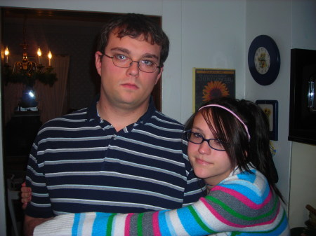 My Son Michael & Mandy   12/25/07