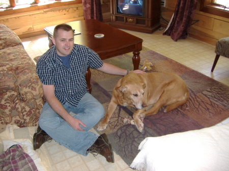 Me and my old Lab Danny at my mom's house