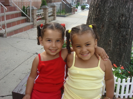 My now 3 yr. old daughter & 2 yr. old niece Kassandra, best of friends