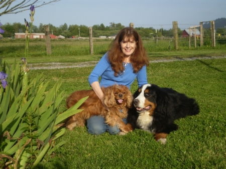 Patricia and her dogs