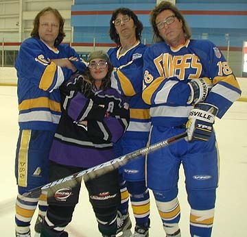 Very cool pic with the Hanson Brothers