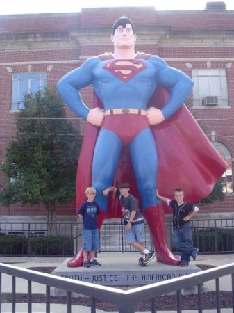 Superman and the boys