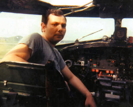 Sitting In B-17G "Sally-B"