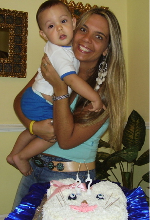 My beautiful son and I on my 27th B-day!!!