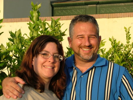 Karen with husband, Kyle in Sienna, Italy, June 2005