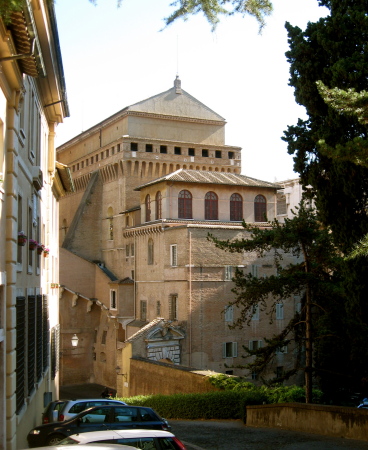 Sistine Chapel from the Vatican Gardens