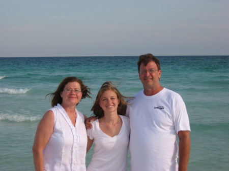 Joyce, Lisa and I at our annual Miramar Beach vacation. July 4, 2007