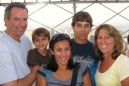 My family on top of the Empire State Building