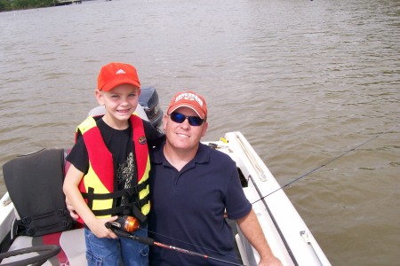Dad and Danny going fishing