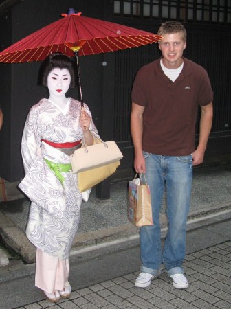 Cole with Geisha