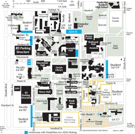 CSUN Map as of February 2009