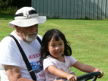 Grandpa and grandaughter