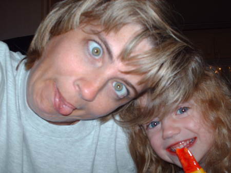 My daughter Brooke and I being super silly!