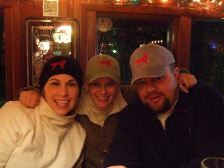 me and my snowmobile pals... that's Dan & Jen