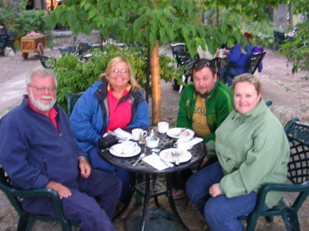 Me, Darlene, Tony and Jenniffer celabrating our 40th wedding anniversary at the Rectory on Toronto Island