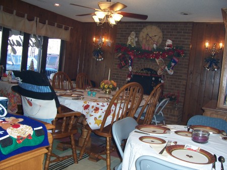 Thanksgiving table, my home, 2007