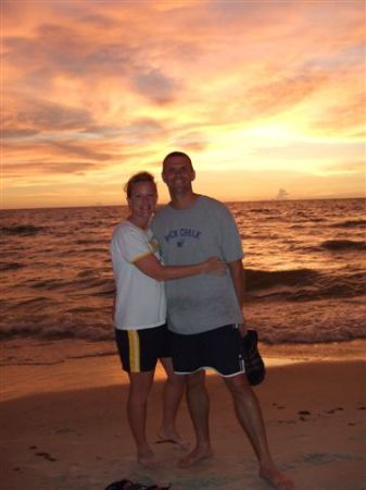 On the beach in Naples, Florida with my wife Kim