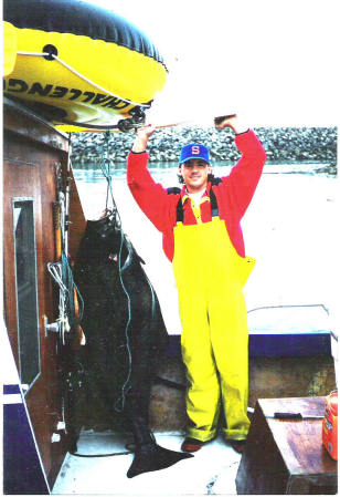 David's first big Halibut