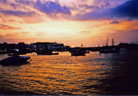 Sunset in the Greek Islands