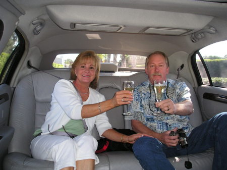 My husband , Ed & I celebrating & traveling!