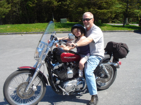 She loves Dads harley