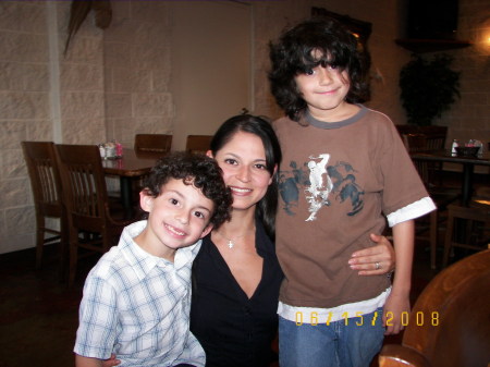 Kevin (almost 7), me and Justin (almost 11)