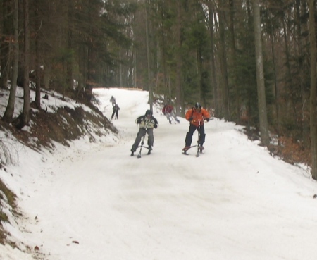 Trying a new sport up near Canada