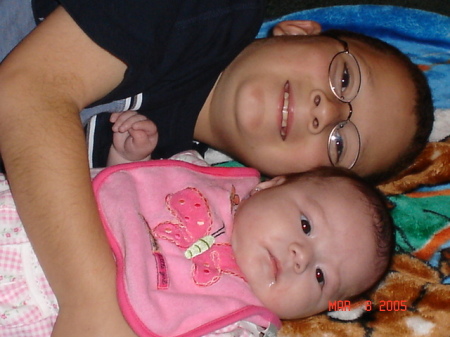 My nephew Anthony and my niece Janelle