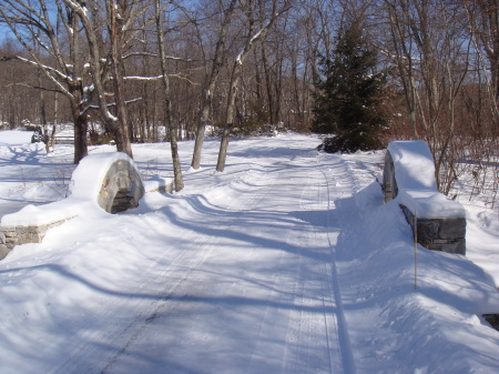 My driveway-lots of snow