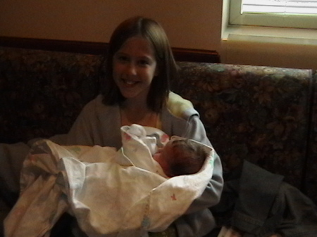 Samantha and her new 2nd. cousin Nicolas Hayden.