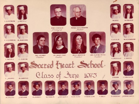 SACRED HEART GRAD PICTURE 1975
