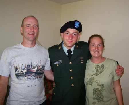 Ray, Private Thiebault, and Dawn AKA Proud Mama Teebs