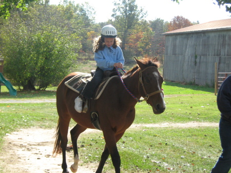 (Daughter) Londyn riding in Tennessee.