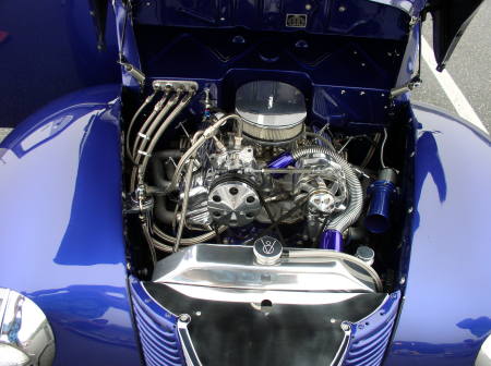 Engine Compartment of the 40 Ford