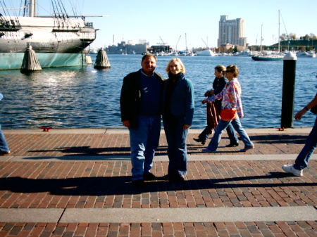 Caroline & I at the Inner Harbor