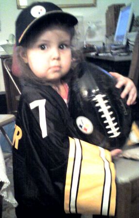 My little Steeler fan