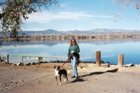 Walking Around the lake with April